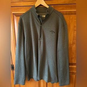 Callaway Mens 1/4 zip pullover grey XL